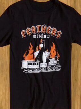 Wallace & Gromit Feathers McGraw Rock Black T-Shirt